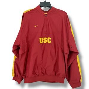 Nike USC Trojans Pullover Windbreaker Jacket Mens Sz M California NCAA Football